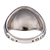 Men's agate domed ring, 'Night Hero' - Men's Traditional Polished Agate Domed Ring from Kazakhstan