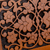 Tarjetero de madera - Tarjetero de madera de nogal floral pulido tallado a mano