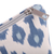 Cotton blend ikat cosmetic bag, 'Dreamy Era' - Ikat-Patterned Blue and Ivory Cotton Blend Cosmetic Bag