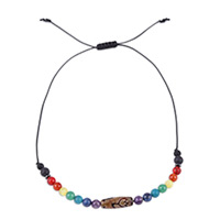 Multi-gemstone beaded necklace, 'Lotus Galaxy' - Multi-Gemstone and Lotus Dzi Beaded Necklace