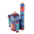 Wood figurine, 'Blue Minarets' - Traditional Hand-Painted Blue Pine and Birch Wood Figurine