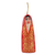 Porcelain bell ornament, 'Virtuous in Red' - Hand-Painted Red and Golden Porcelain Bell Ornament