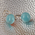 Ceramic drop earrings, 'Light Blue Moon' - Modern Light Blue Ceramic Drop Earrings with Silver Hooks