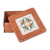 Wood jewellery box, 'Charming Lotus' - Handmade Wood jewellery Box Topped by Cotton Embroidered Motif