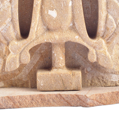 escultura de piedra felsita - Escultura de cruz celta de piedra felsita tallada a mano en Armenia
