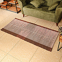 Wool blend area rug, 'Armenian Dawn' (2.5x5) - Handwoven Warm-Toned Wool Blend Area Rug (2.5x5)