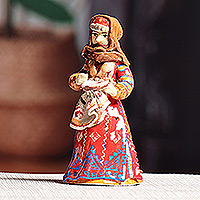 Ceramic figurine, 'The Woman from Sebastia' - Hand-Painted Ceramic Figurine of Sebastia Lady