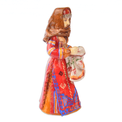 Ceramic figurine, 'The Woman from Sebastia' - Hand-Painted Ceramic Figurine of Sebastia Lady