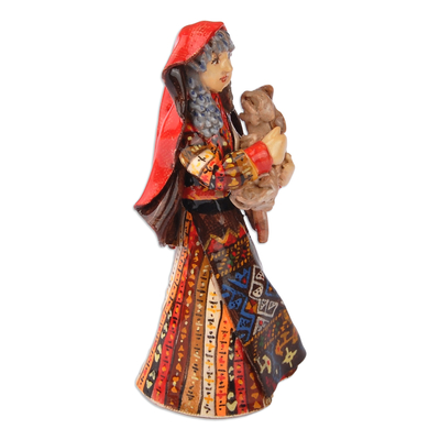 estatuilla de cerámica - Figura de cerámica pintada a mano de Taron Lady