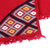 Posavasos de algodón bordados a mano, (par) - 2 posavasos rojos de algodón con motivo geométrico bordado a mano