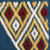 Handbestickte Untersetzer aus Baumwolle, (Paar) - 2 Untersetzer aus blauer Baumwolle mit handgesticktem geometrischem Motiv
