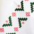 Cotton tea towels, 'Green Directions' (pair) - Pair of Embroidered Red and Green Cotton Tea Towels