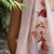 Hand-painted silk scarf, 'Beige Eden' - Bird and Pomegranate-Themed Hand-Painted Beige Silk Scarf