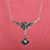 Sterling silver pendant necklace, 'Eden Blessings' - Antiqued Finish Classic Sterling Silver Pendant Necklace