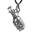 Sterling silver locket pendant necklace, 'Secret Scent' - Antiqued Finish Bottle-Shaped Locket Pendant Necklace
