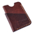 Leather card holder, 'The Chocolate Wealth' - 100% Chocolate Leather Card Holder Handcrafted in Armenia