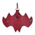 Llavero de cuero - Llavero de cuero 100% rojo con temática de murciélago de Armenia