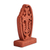 Tuff stone stela sculpture, 'Echmiadzin Past' - Hand-Carved Brown Tuff Stone Khachkar Stela Sculpture