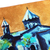 Pintar con caballete de madera - Acuarela impresionista de la catedral al atardecer