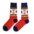 Cotton blend socks, 'Haghartsin Mysteries' - Cotton Blend Socks with Traditional Armenian Motifs