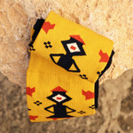 Cotton blend socks, 'Armenian Heritage' - Cotton Blend Socks Featuring Traditional Armenian Themes