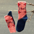 Cotton blend socks, 'Armenian Traveler' - Cotton Blend Socks Adorned with Traditional Armenian Motifs