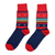 Cotton blend socks, 'Diamonds from Adana' - Cotton Blend Socks Featuring Traditional Armenian Designs