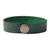 Men's leather wristband bracelet, 'Green Myths' - Men's Hieroglyphic-Themed Green Leather Wristband Bracelet