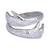 Sterling silver wrap ring, 'You Belong with Me' - Sterling Silver Wrap Ring of Hands with Henna Tattoo