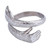 Sterling silver wrap ring, 'You Belong with Me' - Sterling Silver Wrap Ring of Hands with Henna Tattoo
