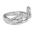 Sterling silver wrap ring, 'Life's a Present' - Silver Wrap Ring Inspired by Michelangelo's Creation of Adam