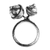 Sterling silver charm ring, 'Homeland Rhythm' - Traditional Oxidized-Finished Sterling Silver Charm Ring