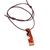 Wood pendant necklace, 'Armenian Signs' - Handmade Classic Geometric Applewood Pendant Necklace