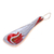 Ceramic spoon rest, 'Romance Flavors in Grey' - Pomegranate-Themed Painted Grey Ceramic Spoon Rest