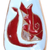 Ceramic spoon rest, 'Romance Flavors in Blue' - Pomegranate-Themed Painted Blue Ceramic Spoon Rest