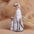 Ceramic sculpture, 'My Feline Heroine' - Cat-Themed Painted Ceramic Sculpture Crafted in Armenia