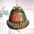 Ceramic bell ornament, 'Froggy Teacher' - Whimsical Handcrafted Painted Frog Ceramic Bell Ornament 