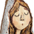 Adorno de papel maché - Adorno de la Virgen María de papel maché pintado a mano de Armenia