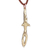 Brass pendant necklace, 'Adam' - Brass Pendant Necklace of Armenian Archeological Replica 