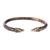 Brass cuff bracelet, 'Antique Mythical Eagles' - Brass Mythical Eagle Cuff Bracelet with Antique Finish