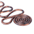 Copper dangle earrings, 'Swirl Bliss' - Antique Copper Spiral Dangle Earrings with Brass Hooks