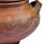 Terracotta decorative jar, 'Natural Splendor' - Brown Terracotta Decorative Jar with Lid Handmade in Armenia