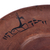 Terracotta plate, 'Iconic Bezoar Goat' - Terracotta Plate with Armenian Bezoar Goat Motif