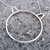 Sterling silver pendant necklace, 'Purrfection' - Cat-Themed Minimalist Sterling Silver Pendant Necklace