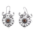 Sterling silver dangle earrings, 'Joy in Spring' - Sterling Silver Synthetic Yellow Sapphire Dangle Earrings