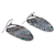 Sterling silver dangle earrings, 'Ancestral Inspiration' - 925 Silver Synthetic Blue and Green Sapphire Dangle Earrings