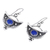 Lapis lazuli dangle earrings, 'Timeless Inspiration' - Classic Polished Lapis Lazuli Dangle Earrings from Armenia