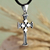 Men's sterling silver pendant necklace, 'My Cross' - Men's Cross Sterling Silver Pendant Necklace from Armenia