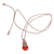 Quartz macrame pendant necklace, 'Unmatched Beauty' - Adjustable Macrame Necklace with Quartz Pendant from Armenia