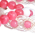 Agate beaded bracelets, 'Sweet Agate' (set of 2) - Set of 2 Pink Agate Beaded Bracelets Handcrafted in Armenia